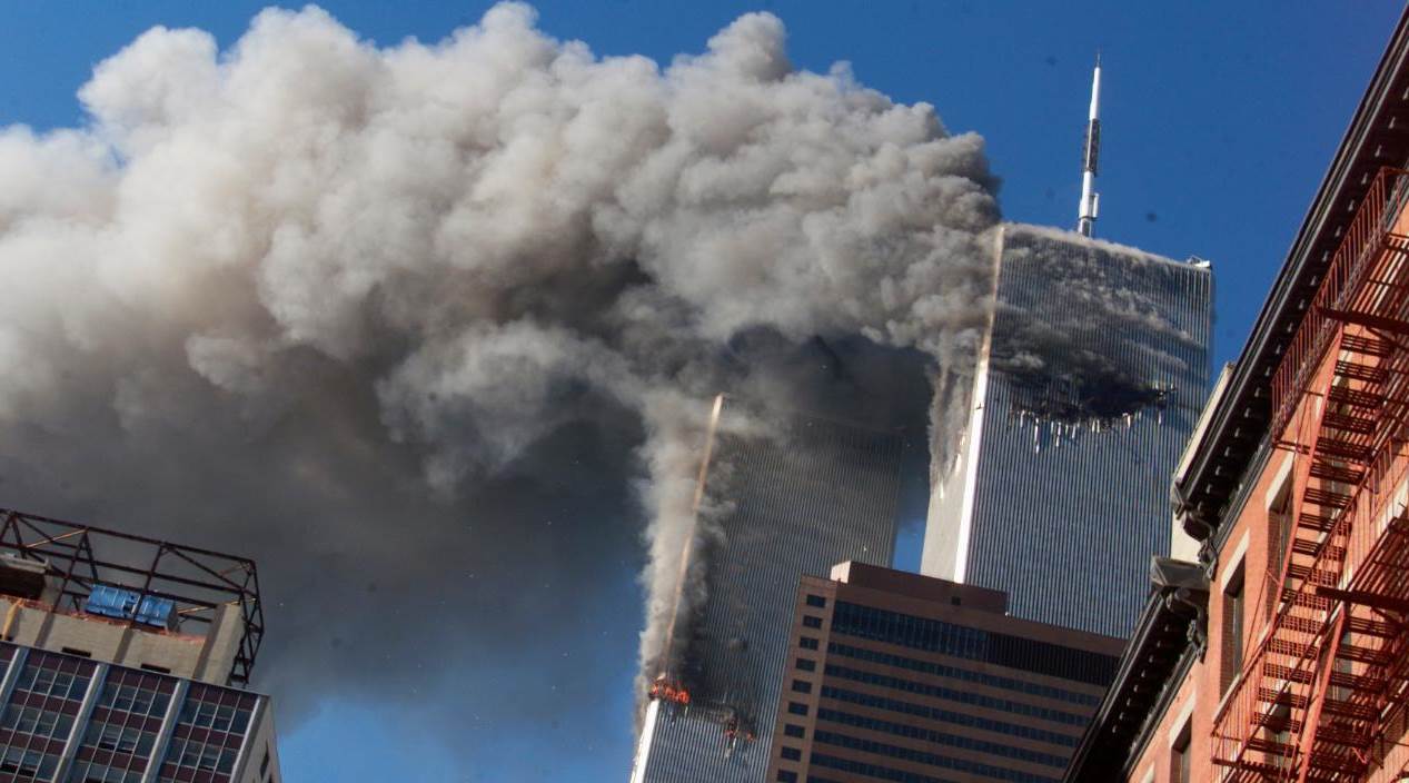 صورة من هجوم 11 أيلول/ سبتمبر 2001 الذي وقع في الولايات المتحدة