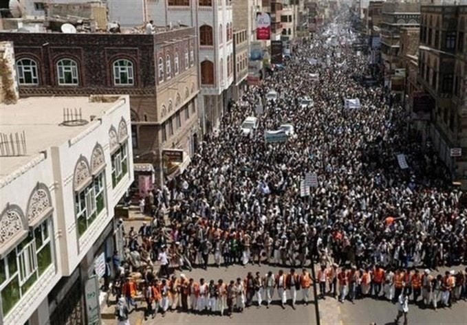 تظاهرة في صعدة بمناسبة اليوم العاملي لأجل اليمن