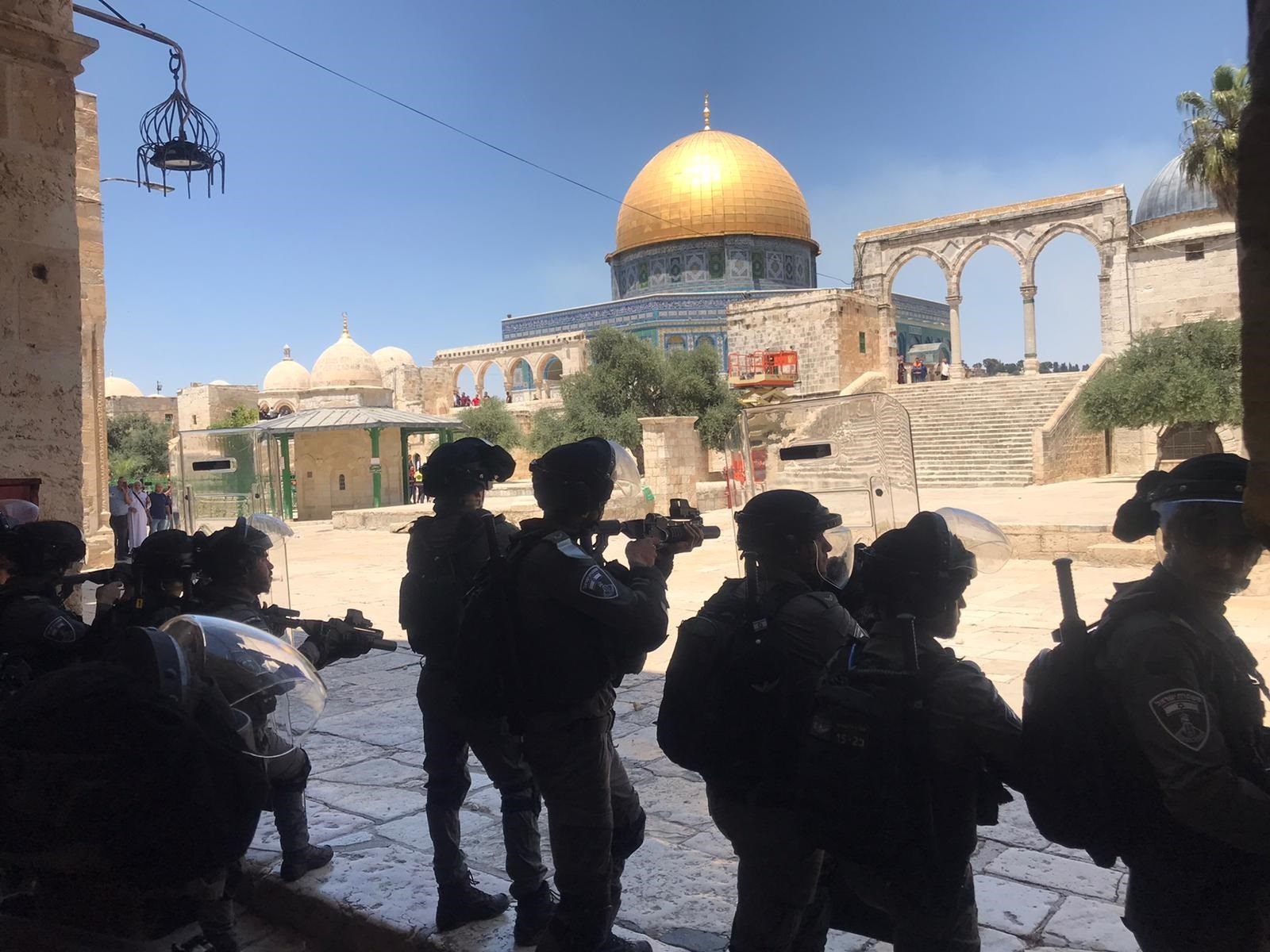 Al-Aqsa: Confrontations Between Israeli Forces, Palestinians