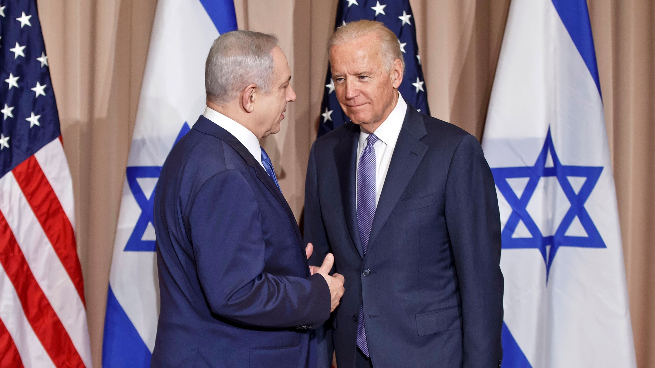 US President Joe Biden and former Israeli Prime Minister Benjamin Netanyahu