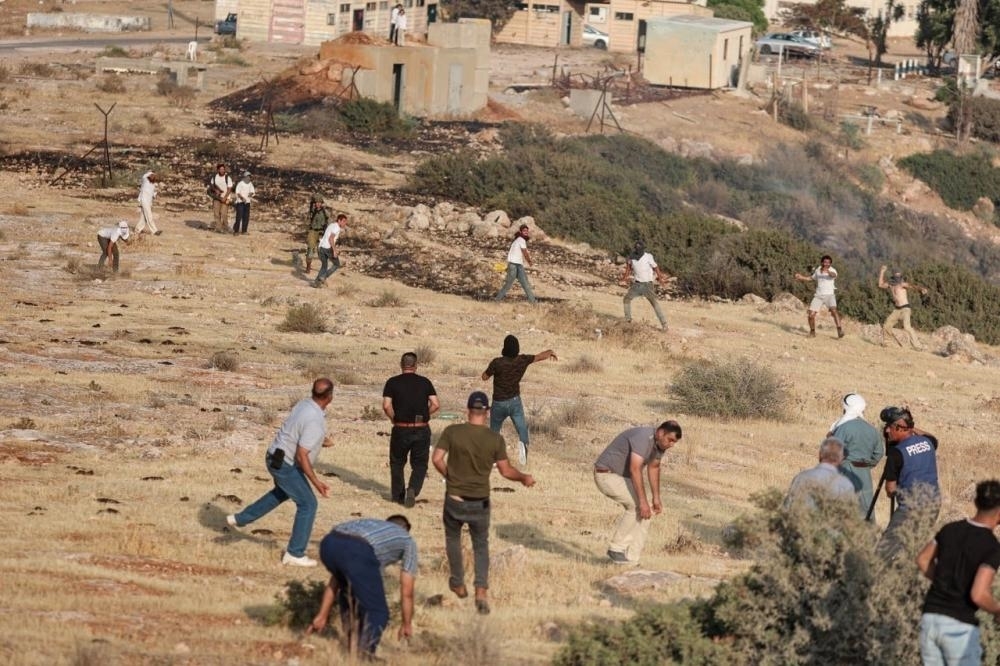 Palestinians confront Israeli occupation forces in East Tubas