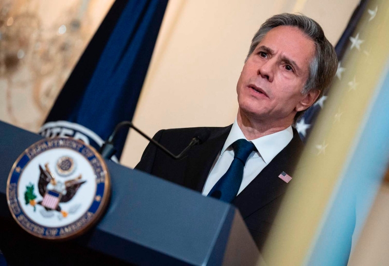 Blinken's remarks come amidst the end of US forces withdrawal from Afghanistan (AFP)