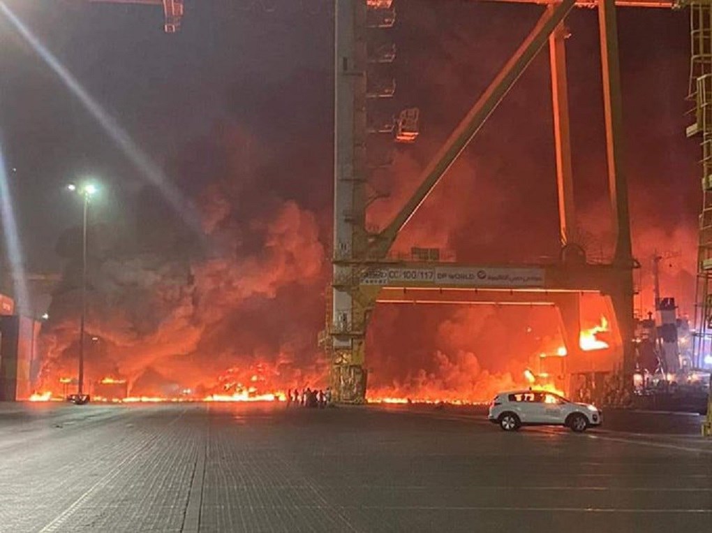 Explosion Heard in Jebel Ali Seaport, Dubai