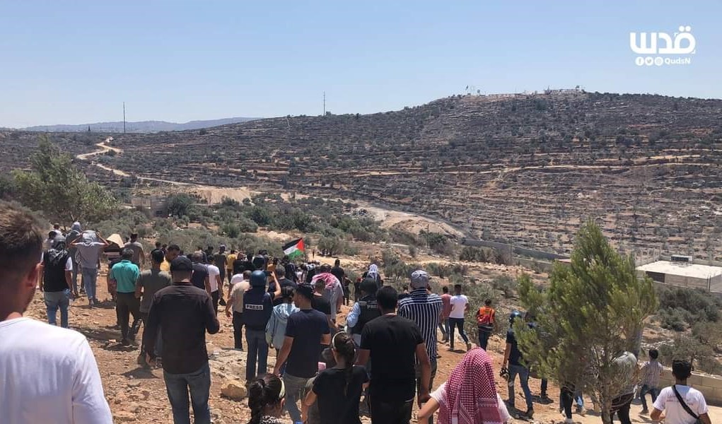 From the confrontations with Israeli occupation forces at Jabal Sbeih, in Beita