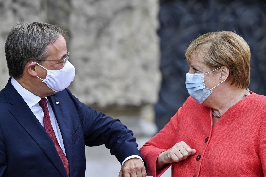 Angela Merkel and Armin Laschet