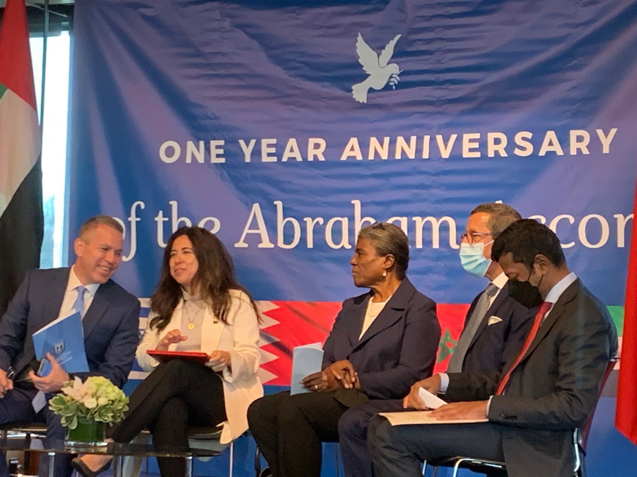 Israeli Ambassador to the UN organized an evening in New York to mark the one-year anniversary of the signing of agreements between 