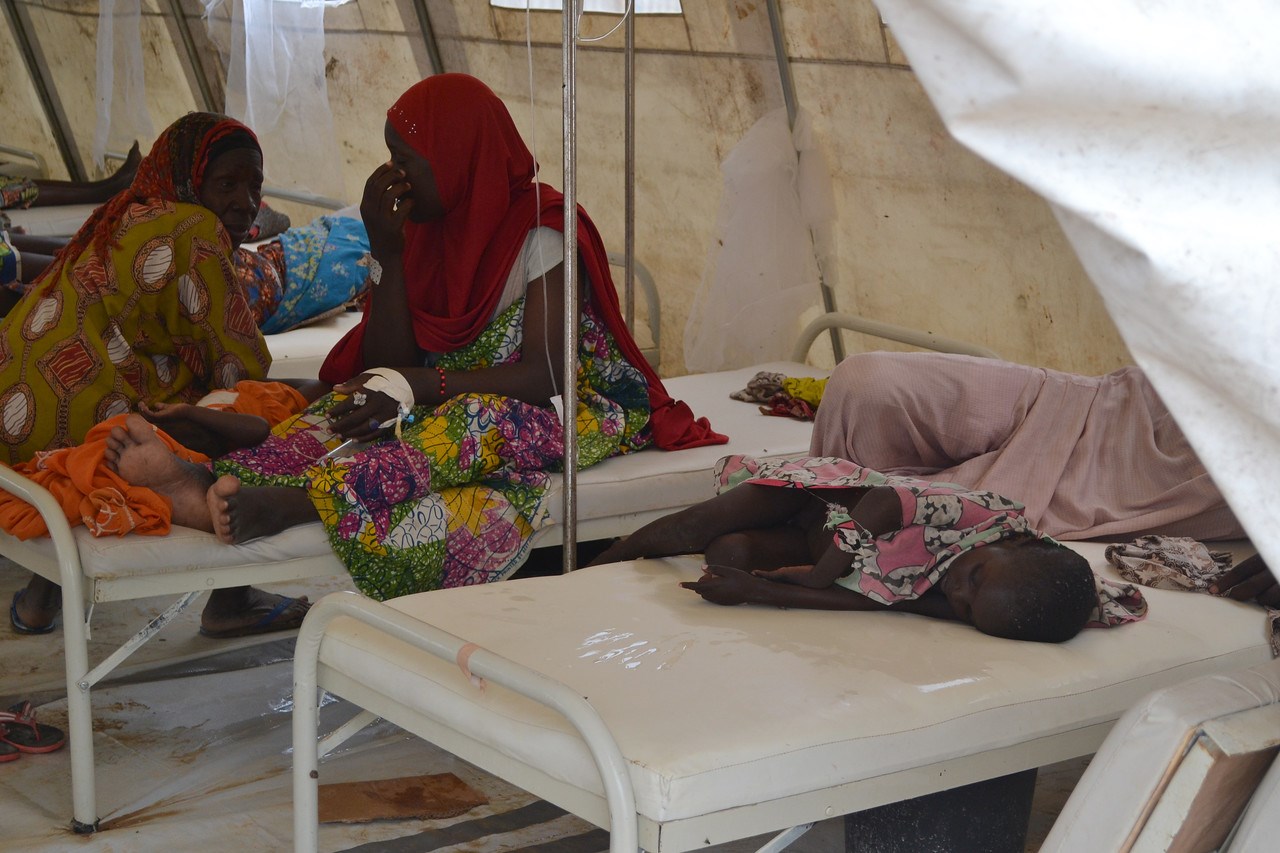 Patients in the cholera treatment center run by the Borno State Ministry of Health and supported by UNICEF and UNFPA | OCHA